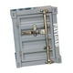 thumbnail image 2 of Mesita de noche de estilo industrial, portátil, con apertura de puerta izquierda, de metal, contenedor, caja de almacenamiento para baño, hogar, bar Gris, 2 of 8