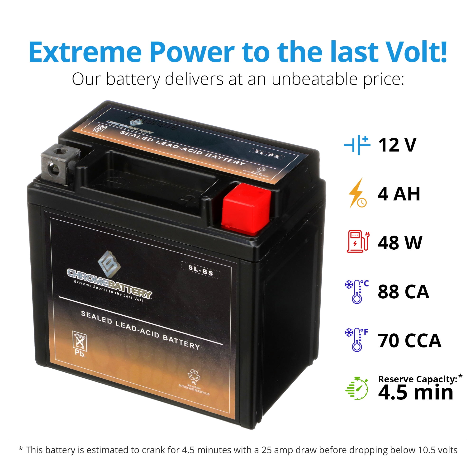 Batterien 12 Volt 5 Ah YTX5-BS AGM und Ladegeräte online kaufen