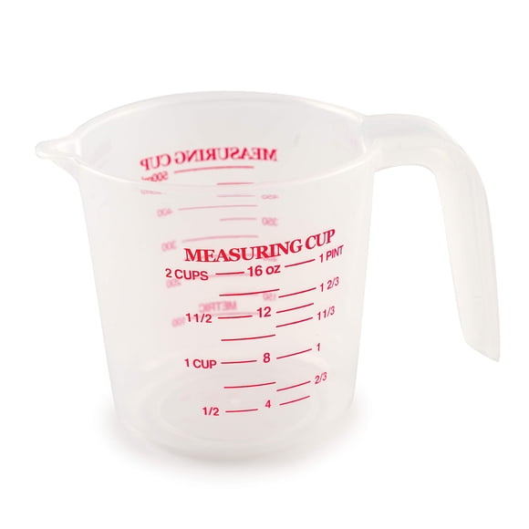 Vaso medidor Norpro de plástico con capacidad para 2 tazas, multicolor