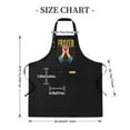 thumbnail image 5 of 2 Pack Adjustable Bib Apron with Prayer Hands Design & 2 Pockets - Stylish Cooking Apron for Men & Women, 5 of 6
