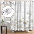 thumbnail image 4 of Daisy Shower Curtain, Retro Daisy Shower Curtains for Bathroom Rustic Farmhouse Floral Bathroom Decor Cute Cloth Bathroom Accessories, 4 of 4