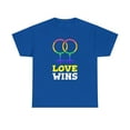 thumbnail image 4 of Love Wins LGBTQ Pride Rainbow Flag Gay Lesbian Pride Ally Womens Plus Size Tops, 4 of 8