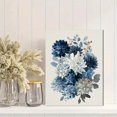 thumbnail image 2 of Toile Murale Arrangement Floral Bleu 15,75 X 11,81 Pouces, 2 of 8