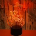 thumbnail image 4 of Lámpara de ilusión óptica con luz nocturna LED 3D con 16 colores cambiantes y control remoto táctil inteligente, lámpara de noche para niños, regalo de cumpleaños de Navidad para niñas y niños, motoci, 4 of 5