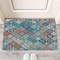 thumbnail image 2 of Retro Door Mat, 17 X 30 Inch Boho Vintage Pattern (1) Welcome Doormat Decorative Home Floor Mat, Non Slip Rubber Back and Strong Water Absorption for Outdoor Indoor Entrance Decor, 2 of 6
