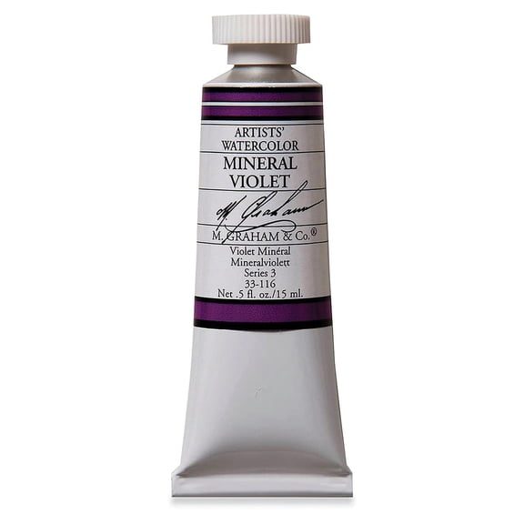 M. Graham Artists' Watercolor - Mineral Violet, 15 ml Tube