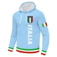 thumbnail image 4 of CONZONE Men's Hoodies Long Sleeve Pullover Hoodie for Men Italian Flag Graphic Hooded Sweatshirts With Pocket, 4 of 4