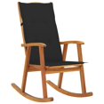 thumbnail image 1 of vidaXL Rocking Chair with Cushions Solid Acacia Wood, 1 of 5