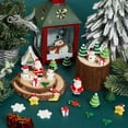 thumbnail image 4 of 50Pcs Miniature Christmas Figurines Mini Snowman Santa Claus Xmas Tree Candy Cane Snowflake Tiny Christmas Ornaments Resin Christmas Miniatures, 4 of 5