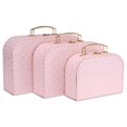 thumbnail image 6 of Jewelkeeper Paperboard Suitcases, Set of 3 Nesting Storage Gift Boxes for Birthday, 6 of 6
