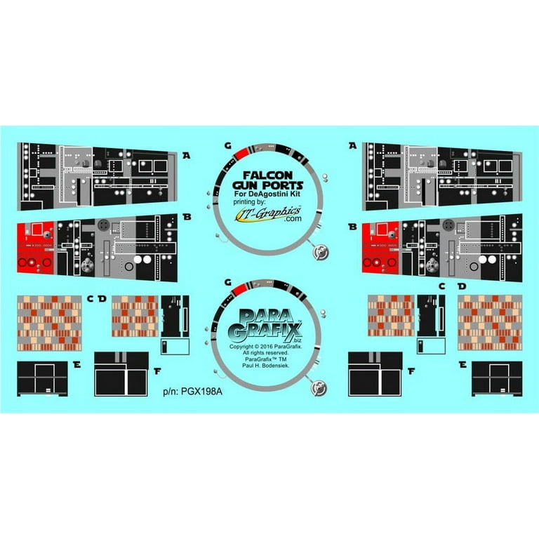 【超ポイントバック祭】 Port Gun Falcon Millennium - Wars Star Photoetch the for Set 模型製作用品