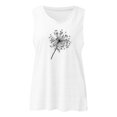 thumbnail image 3 of Wycnly Tank Top for Women Gym Tops for Women Breathable Lightweight Loose Fit Workout Tank Tops Cute Dandelion Print Sleeveless Top Ladies Sleeveless Shirt, 3 of 3