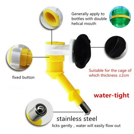 - Hanging No-Drip Pet Cat Dog Drinking Kit Water Dispenser Fountain Bottle Head Water for Pet Cat Dog Puppy Rabbit