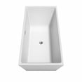 thumbnail image 5 of Wyndham Collection  Sara 63-inch White Freestanding Soaking Bathtub, 5 of 5