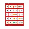 thumbnail image 1 of Tabla magnética de escritorio Sunnimix con 104 tarjetas Juegos de lectura rojo cartas de bolsillo, 1 of 7