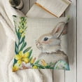 thumbnail image 3 of nygtbtfer Outdoor Throw Pillow Cover Colorful Egg Waterproof Cushion Pack Watercolor Flower on Burlap Pillow Cases Home Decoration for Patio Garden Couch Sofa, 3 of 5
