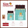thumbnail image 3 of Rocae Dogs Loves Bath Print Christmas Drawstring Linen Gift Bag with Drawstrings Treat Bag Goody Present Bags for Christmas Party Favor, 3 of 8