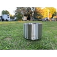 thumbnail image 2 of JYLP 19.5 Inch Smokeless Stainless Steel Fire Pit, Modern Round Wood Burning Outdoor Fire Pit with Removable Ash Pan, Weather Resistant Carry Bag for Patio, Backyard, Camping, 2 of 4