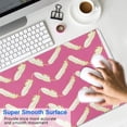thumbnail image 4 of Long Mouse Pads for Desk,Pink and Yellow Feather Pattern Desk Mats on Top Of Desks, Desk Mouse Pad Extra Large with 3mm Non-Slip Base and Stitched Edge for Gaming,Office,Work,Home 31.5"x15.7", 4 of 6