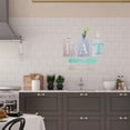 thumbnail image 3 of SWETRACE 1 Set Wooden Eat Signs Multi Color Rectangular Boho Decor Rustic Style for Kitchen Wall Sign 28.0x14.0x2.0in, 3 of 8