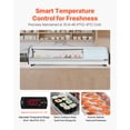 thumbnail image 4 of VEVOR Sushi Display Case Refrigerator, 1.8 Cu.ft Commercial Sushi Case, 5-Pan Countertop  Showcase with Curved Glass, LED Lighting, and Digital Temperature Control, 4 of 9