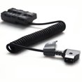 thumbnail image 1 of D-tap to F550 Dummy Battery Coiled Nylon Power Cable for Camera Red T32 T31, 1 of 1
