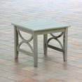 thumbnail image 4 of Cambridge Casual Abbington Teak Patio Square Side Table, Weathered Gray, 4 of 6