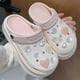 thumbnail image 5 of Zapatos de verano para mujer con agujeros en forma de diamante y agua, para usar en la playa, con suela gruesa y suave de EVA, con colores en contraste creativos Baotou, 5 of 6