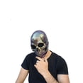 thumbnail image 4 of Ghoulish Productions Skull Gold Mask, Metallic Skull Mask. Glow In The Dark Skull Mask. Glow Skull Mask. Skull Latex Mask Full Face. Skulls Line. Adult Mask. One Size Latex Mask, 4 of 4