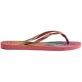 thumbnail image 2 of Havaianas Women's Slim Tropical Flip Flop Sandals, Pink Porcelain, Size 9/10, 2 of 5