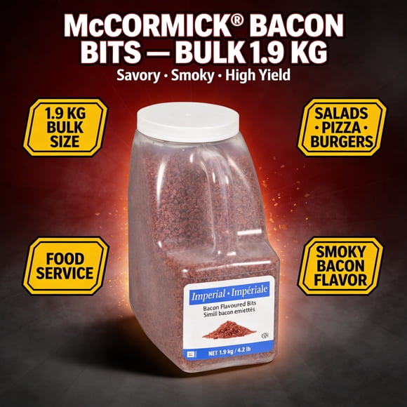 McCormick Imperial Bacon Bits Imitation 1.9 KG/4.19LBS