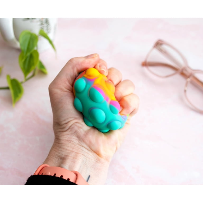 4 Jouets Anti-stress En Silicone à Bulles à Presser - Escargot, Voiture, Train, Papillon - Pour Enfants Et Adultes