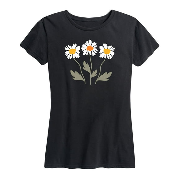Instant Message - Retro Daisies - Women's Short Sleeve Graphic T-Shirt