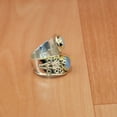 thumbnail image 4 of Natural Blue Fire Moonstone Aquamarine Gemstone 925 Sterling Silver Adjustable Ring Jewelry Gift for Her, 4 of 5