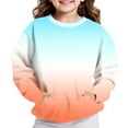 thumbnail image 5 of LIaqionyy Girls Sweatshirt Oversized Crewneck Sweatshirts Kids Long Sleeve Casual Loose Pullover Tops, 5 of 6