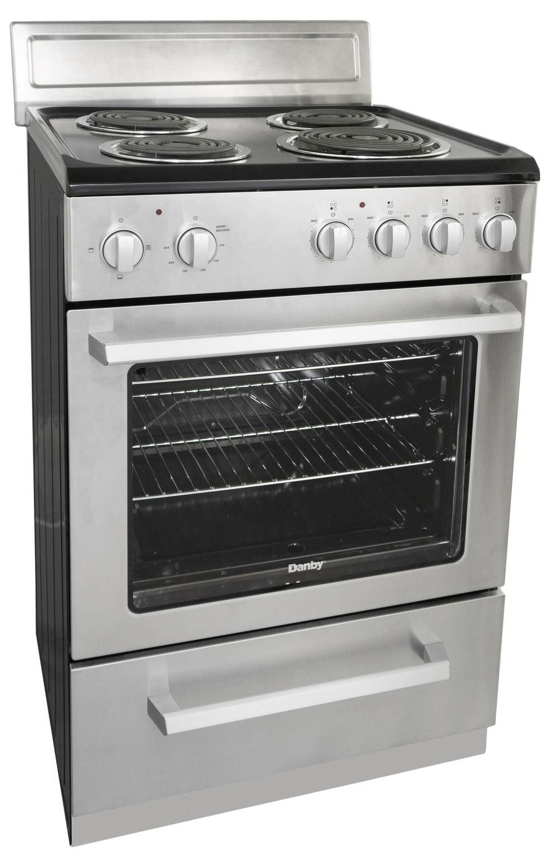 Danby DERM240BSSC Cuisinière électrique de 24 po de largeur en Acier Inoxydable