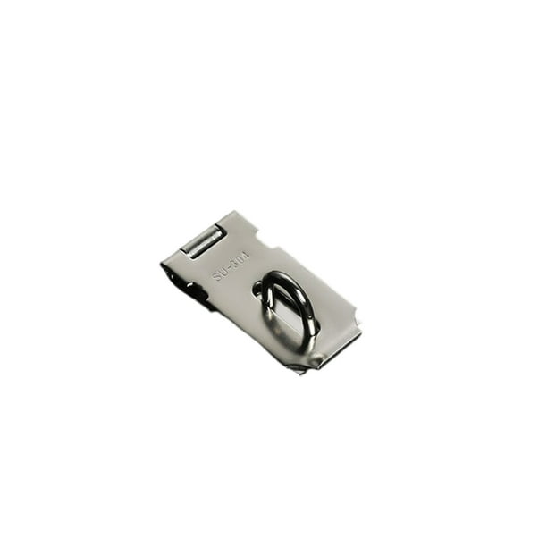 Ounissouiy Cerradura de candado para puerta de acero inoxidable, placa de bloqueo para armario, puerta exterior para Hotel, cobertizo, pestillo de Almacenamiento y organización del hogar 3 pulgadas Ounissouiy HA071053-01