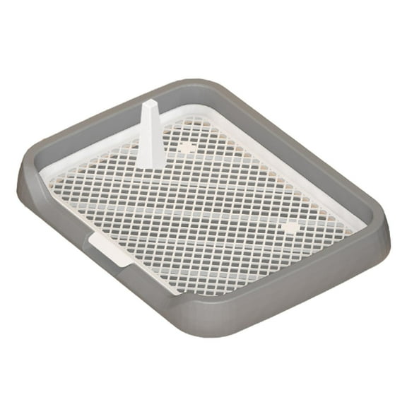 YWMJZEU Dog Toilet Anti Splashing Indoor Open Top Entry Dog Litter Pan Detachable Litter gray