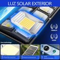 thumbnail image 4 of 1500W Lampara Solar Exterior, 504LEDs L&aacute;mparas Solar Potente con Control Remoto y Sensor de Movimiento, 3 Modos Luz de Calle para Jard&iacute;n,Patio,Camin, 4 of 7