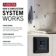 thumbnail image 5 of Delta Faucet Simplesteam 7.5Kw Steam System Kit Brushed Nickel, Includes 7.5Kw Steam System Generator, Square Digital System Control, Square Steam Head, Lumicoat Stainless 5P-Est07-Ss-Pr, 5 of 5