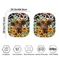 thumbnail image 4 of Jeiento Highland Cow Windshield Sunshade Car Sun Shade for Windshield Sunflower Automotive Sunvisor Protector Foldable for SUV Truck Front Window 2pc Set Car Accessories, 4 of 7
