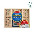 thumbnail image 3 of Deluxe Letters and Numbers Wooden Stamp Set ABCs 123s With Activity Book, 4-Color Stamp Pad, 3 of 9