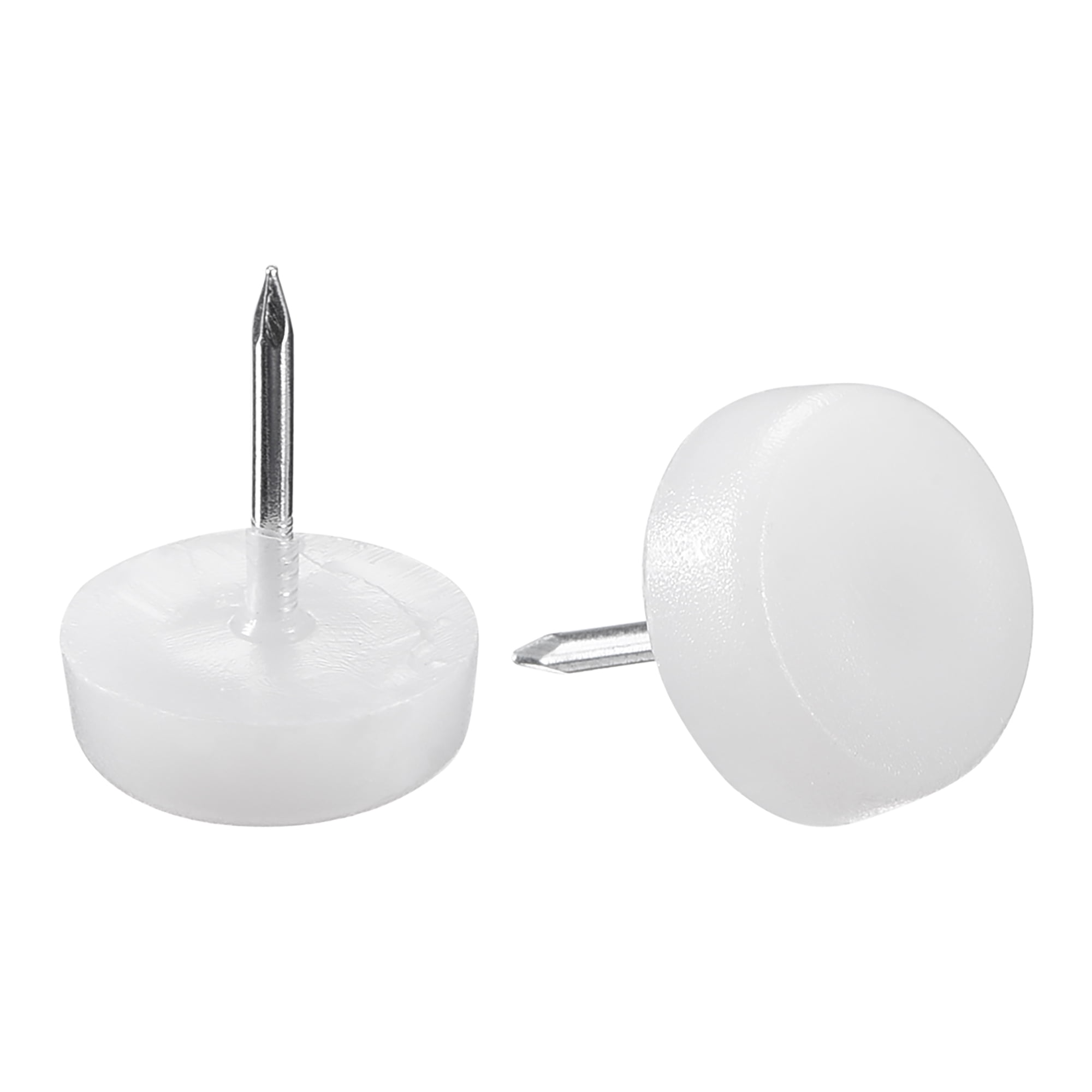 Furniture Feet Nail, Chair Table Leg Protector Pad 16mm White 20 pcs