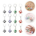 thumbnail image 1 of OULII 12 Pcs Accessoires de Soccer Porte-Clés de Soccer Style Sport Vert, 1 of 8