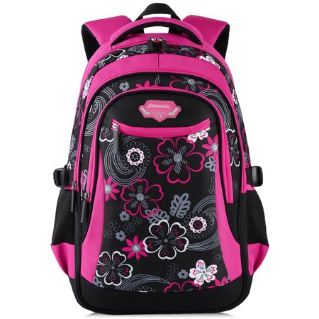 School Backpack, Fanspack Breathable Mesh Large Capacity Travel Book Laptop Bag Nylon Knapsack Daypack for Girls Boys Kids College Students Adults