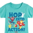 thumbnail image 3 of Marvel The Avengers - Easter Hop Into Action - Toddler And Youth Girls Fitted Short Sleeve Graphic T-Shirt, 3 of 5
