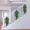 thumbnail image 5 of 2 Pcs Artificial Christmas Teardrop Swag, 28" Faux Pine Needles Teardrop Door Swag, Christmas Norfolk Greenery Teardrop Wreath for Xmas Holiday Door Table Mantle Fireplace Indoor Outdoor Decor, 5 of 6