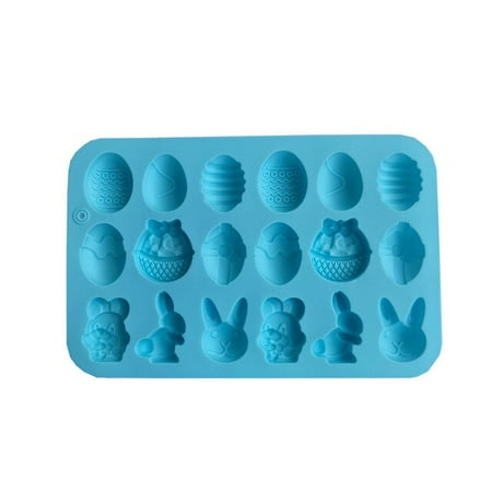 

DabuLiu 18 Even Easter Egg Silicone Mold Rabbit Chocolate Mold Ice Cream Jelly Soap Cake Mold Baking Tool Holiday Decoration Baking Tool