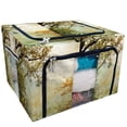 thumbnail image 1 of YUSDECOR autumn Storage Bag Clear Window Storage Bins Boxes Large Capacity Foldable Stackable Organizer With Steel Metal Frame For Bedding,Clothes,Closets, Bedrooms, 1 of 3