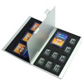 thumbnail image 1 of Aleación de aluminio Tarjetas Micro SD TF con soporte delgado Estuche de almacenamiento de tarjetas de memoria de doble capa Sweethay PJ7654-02, 1 of 2
